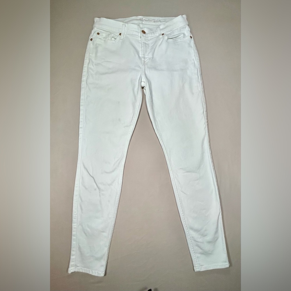 Women's White Slim Fit Jeans